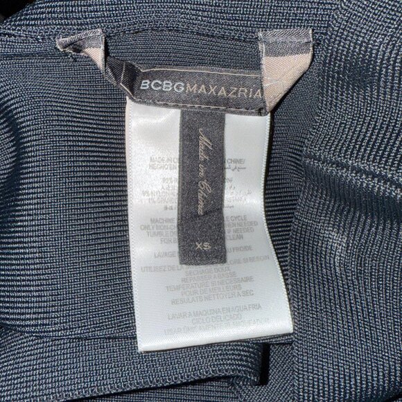 BCBGMaxazria 'Sylvie' Black Bodycon Bandage Power Mini Skirt Size XS - Picture 8 of 8